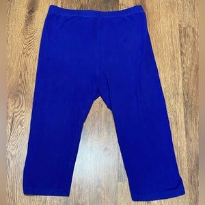 Zenana Premium Royal Blue Calf Length Leggings- Women’s Small